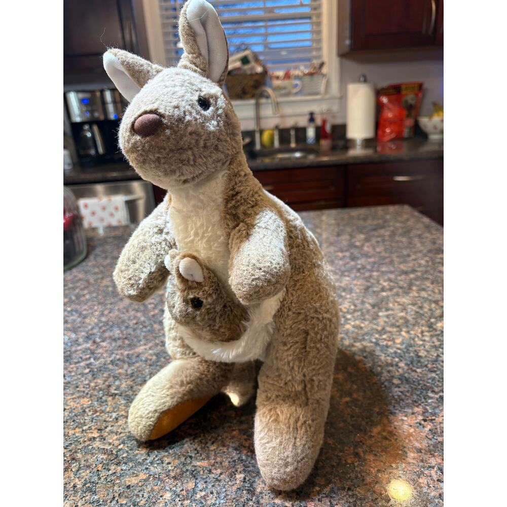 Portland Plush Kaya the Kangaroo w/Baby Brown Stuffed Animal